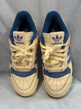 adidas Cream and Blue Women's Sneakers